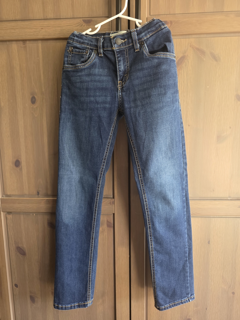 Levi's Boys Size 10 Performance 511 Slim Blue Jeans Adjustable Waist